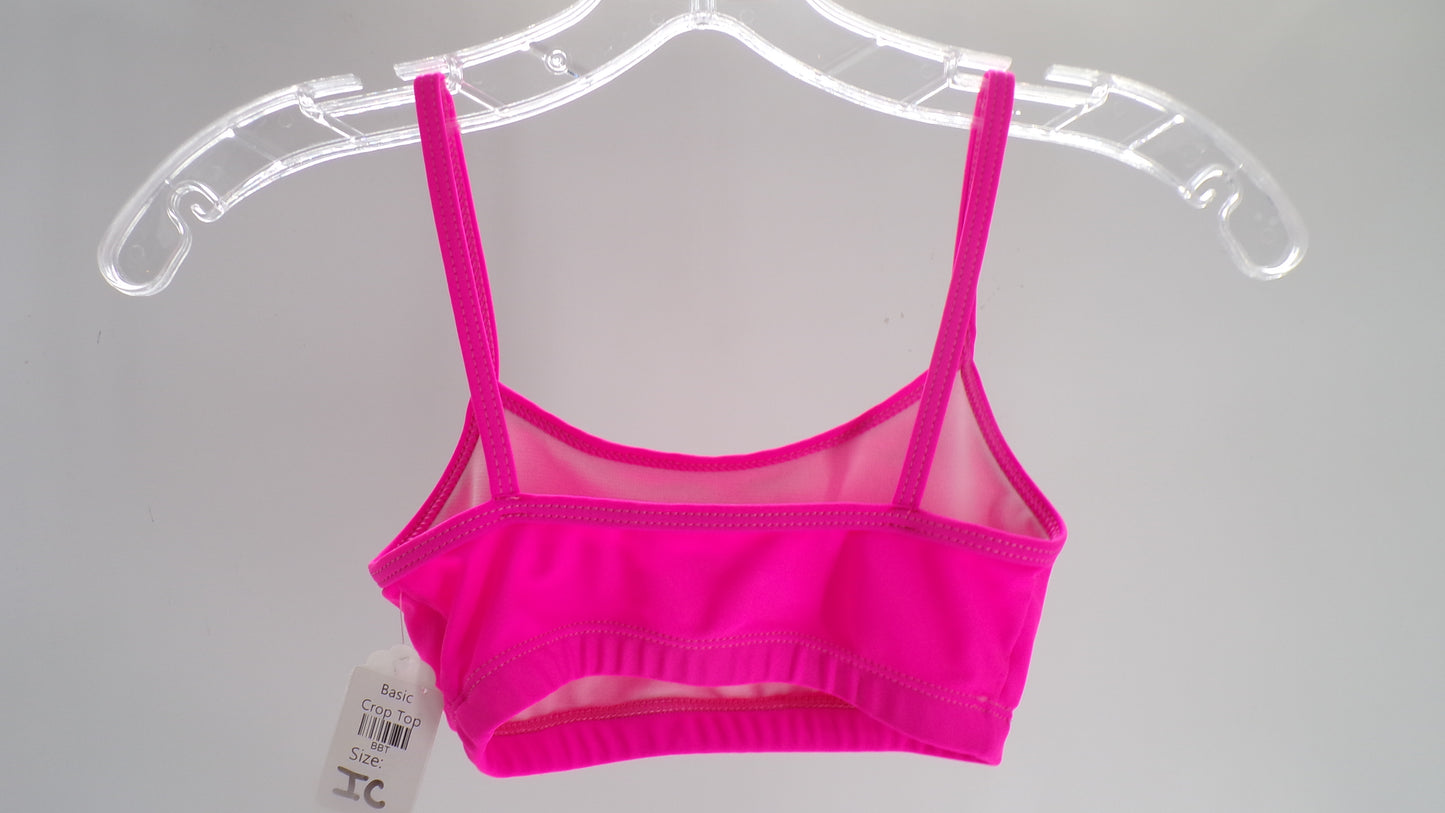 Pre-Owned Sports Bra Curtain Call J4575 Large Child Hot Pink Jazz