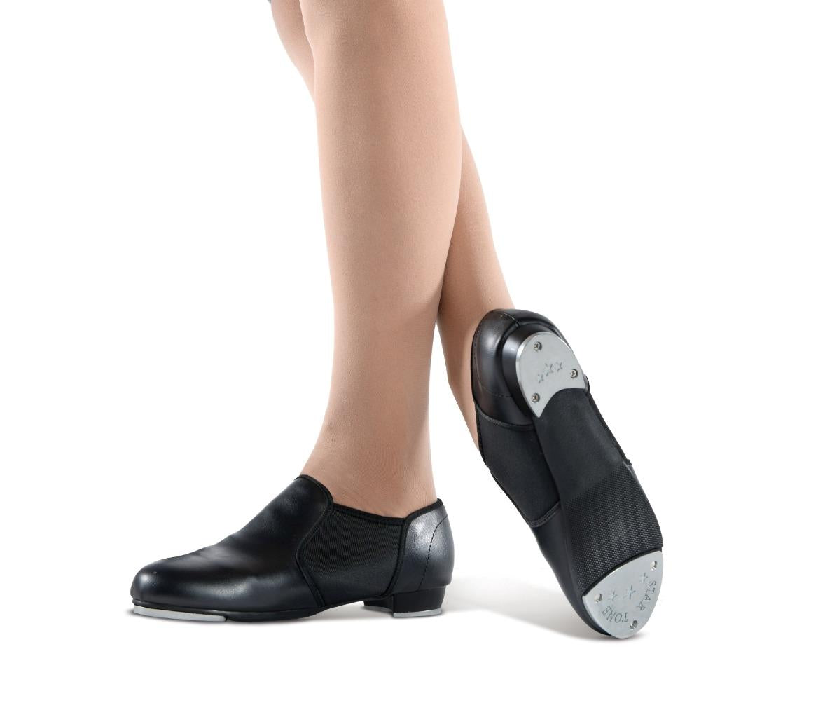 NEW Slip On Tap Shoes Danz N Motion 913-953 ADULT Sizes Black and Tan