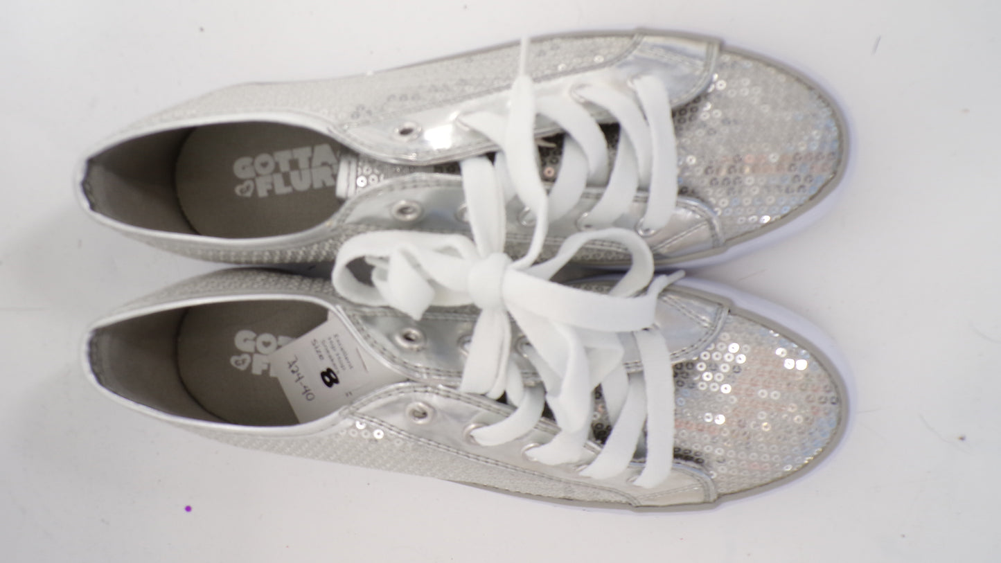 Pre-Owned Hip Hop Shoes Gotta Flurt Adult 8M Sneakers Sequin