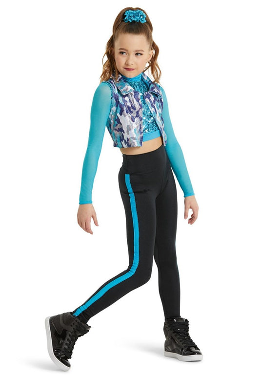 Pre-Owned Costume Weissman  11910 Large Child Turquoise  Jazz