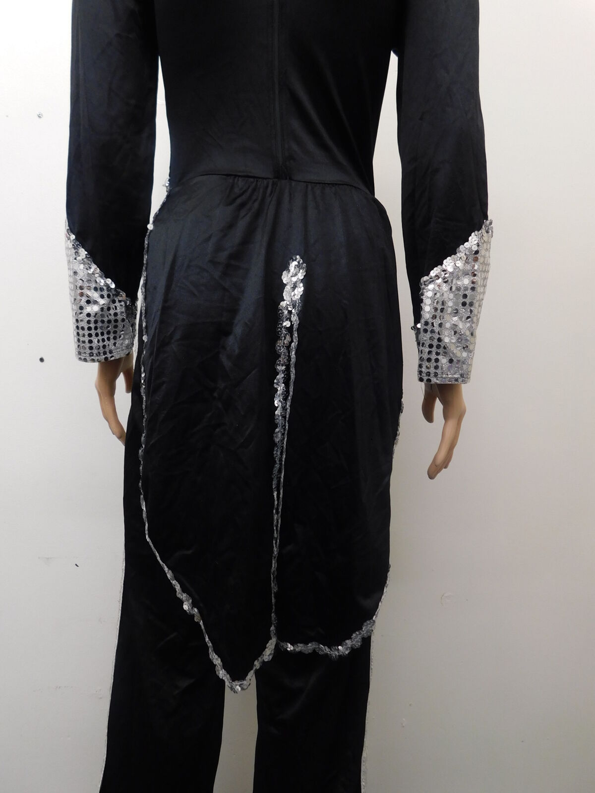 Pre-Owned Costume Unbranded   Medium Adult Black Tuxedo Jazz Sequin Gangster
