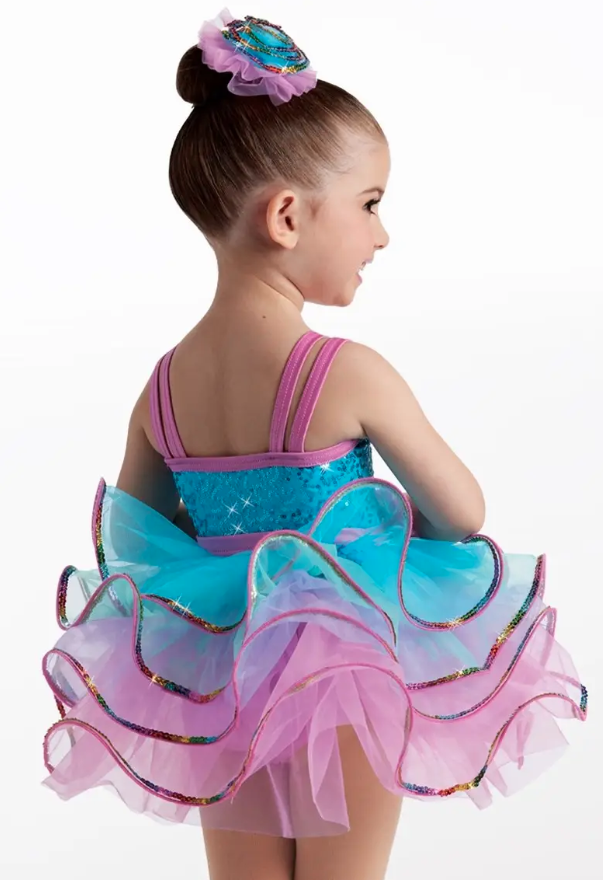 Pre-Owned Costume New Weissman  15678 Small Child Colorful Tutu Ballet Jazz Sequin