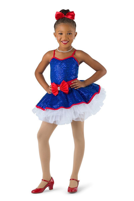 Pre-Owned Costume Gallery   Intermediate Child Blue Dress Tap Sequin