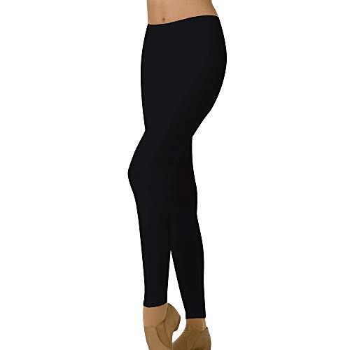 Pre-Owned Leggings Body Wrappers  BWP2221 Large Adult Black  Jazz Cheer