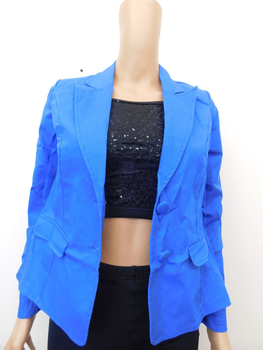 Pre-Owned Costume Weissman  11352 Large Child Blue Jacket Set Jazz Sequin