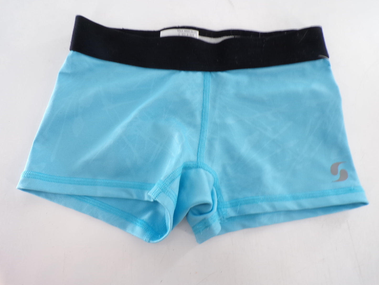 Pre-Owned Shorts Soffe  Low Rise Medium Child Blue  Gymnastics Cheer Jazz