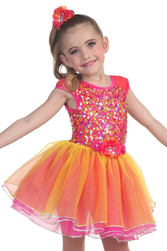 Pre-Owned Costume Layla's  L2601 Medium Child Hot Pink  Jazz