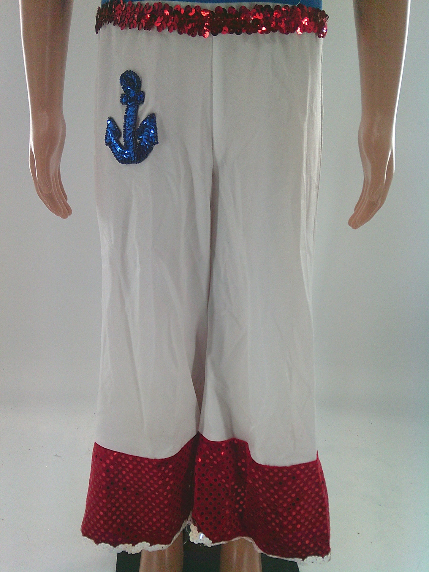 Pre-Owned Costume Dansco 548 Small Child Red Sailor Jazz Sequin
