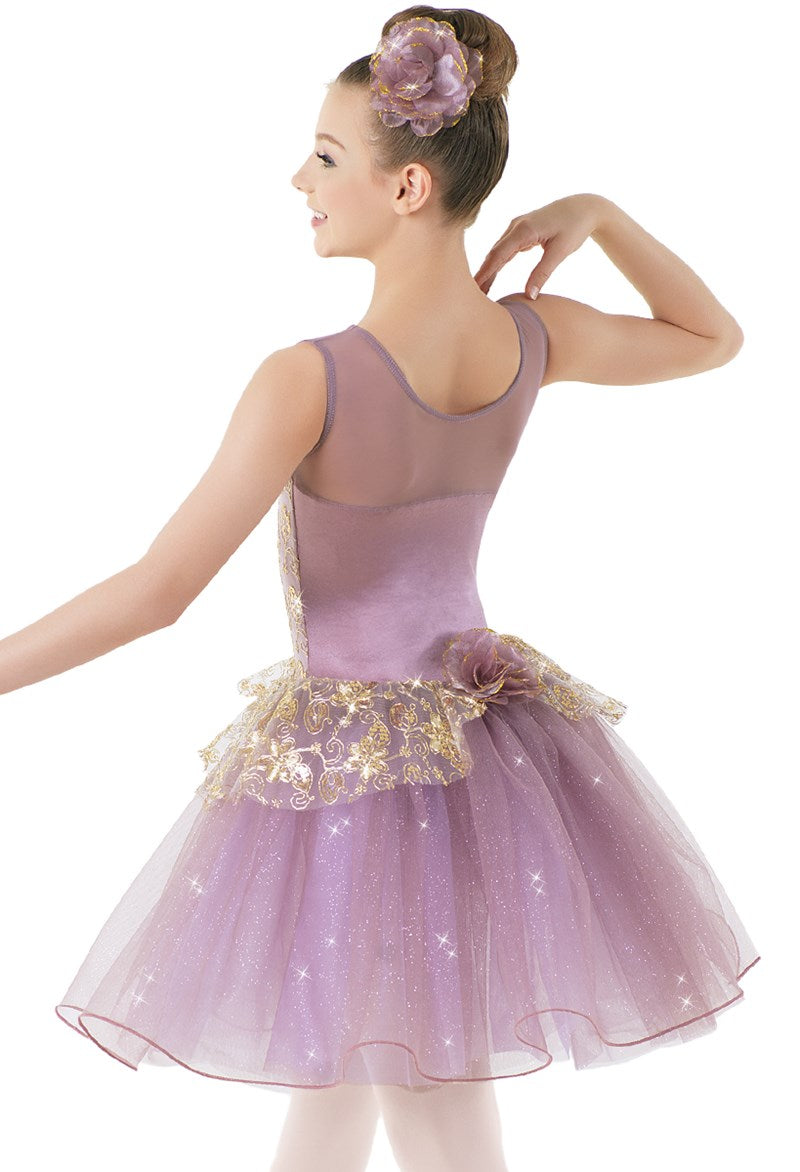 Pre-Owned Costume Weissman  9495 Medium Child Purple Tutu Ballet Sequin