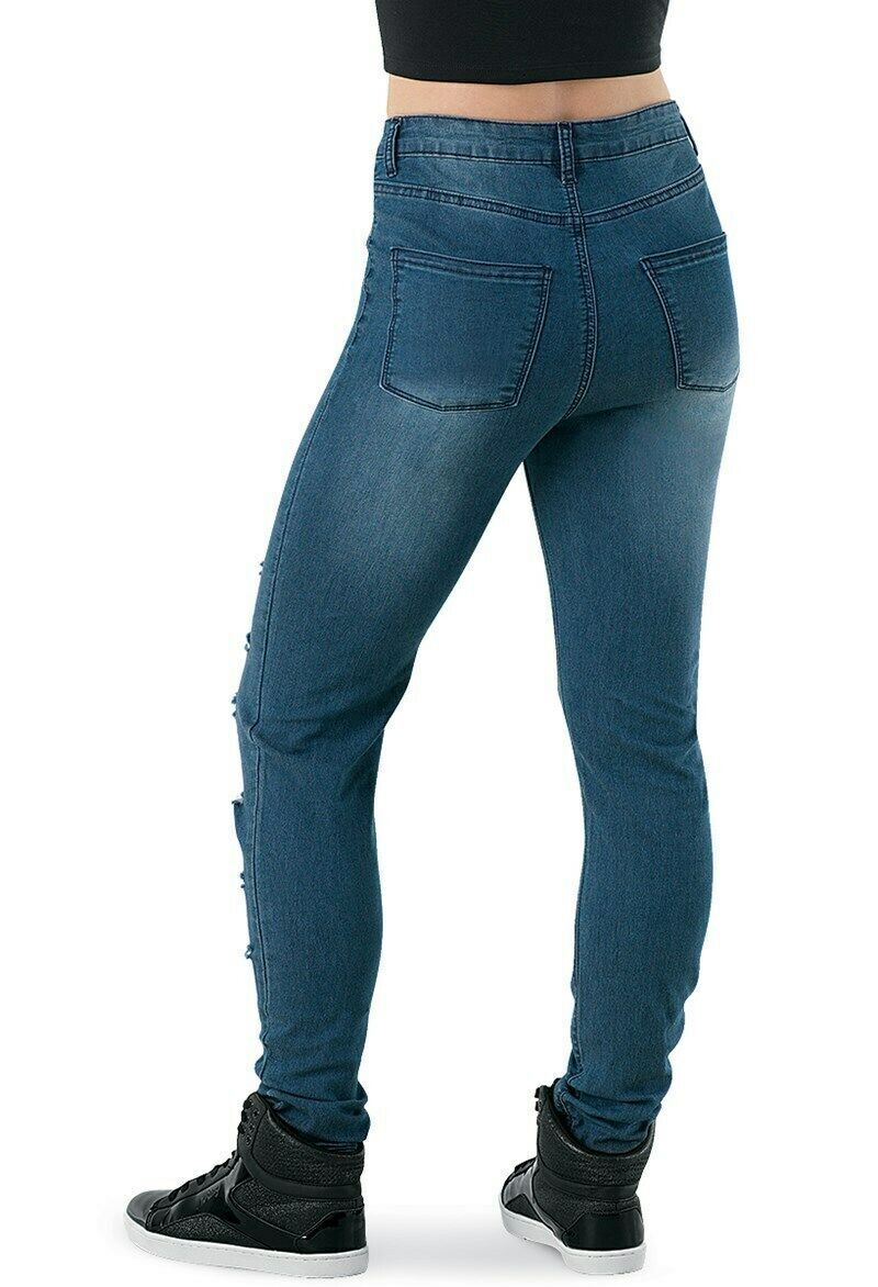 Pre-Owned Pants Urban Groove  AH9210 Intermediate Child Blue  Jazz