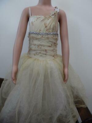Pre-Owned Costume  Weissman  5783 Small Adult Gold  Tutu Ballet  Glitter
