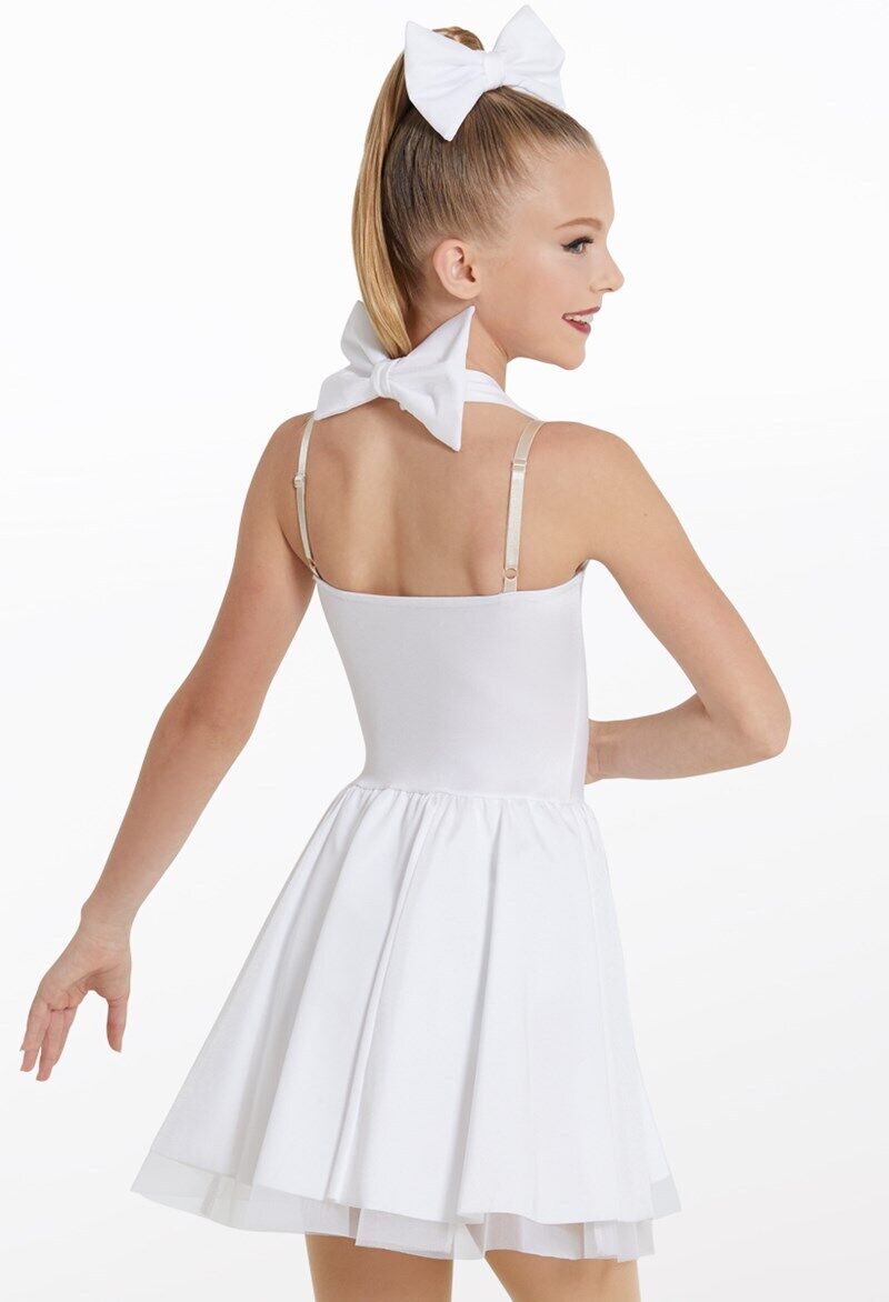 Pre-Owned Costume Weissman  12068 Medium Child White Marilyn Jazz