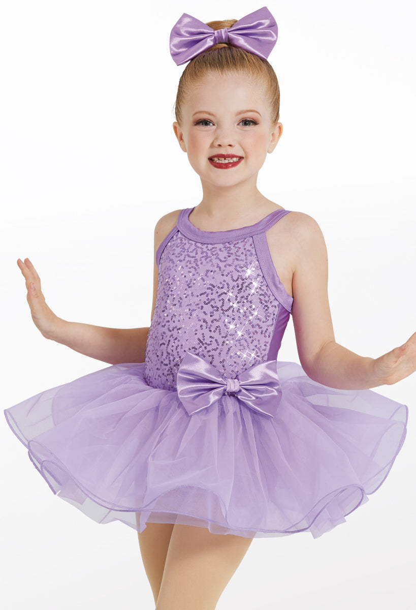 Pre-Owned Costume Weissman  12410 Small Child Purple Tutu Jazz Sequin
