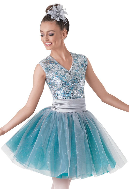 Pre-Owned Costume Weissman  8836 Small Child Teal  Ballet