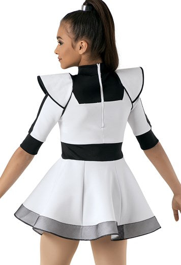 Pre-Owned Costume Weissman  10679 Medium Child White Dress Jazz  Storm Trooper