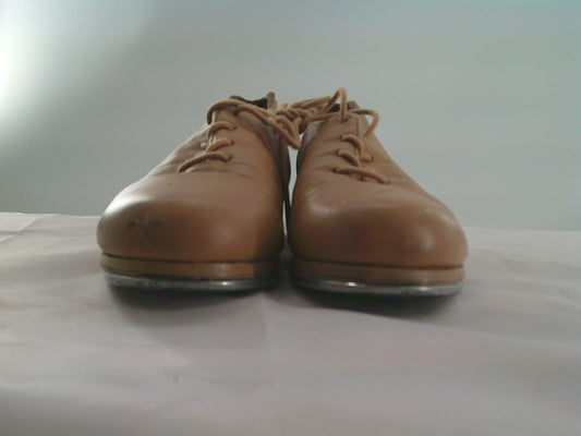 Pre-Owned Tap Shoes Capezio Big Kid 4M Oxford Leather Lace Up Full Sole