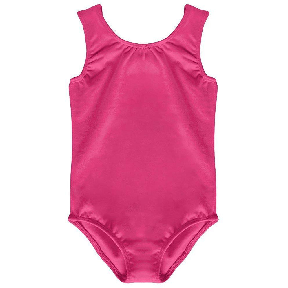Pre-Owned Leotard Dancina Medium Child Hot Pink Ballet Jazz Tank Cotton