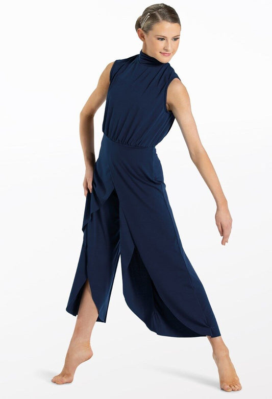 Pre-Owned Costume Weissman 14346 Medium Adult Blue Jumpsuit Contemporary
