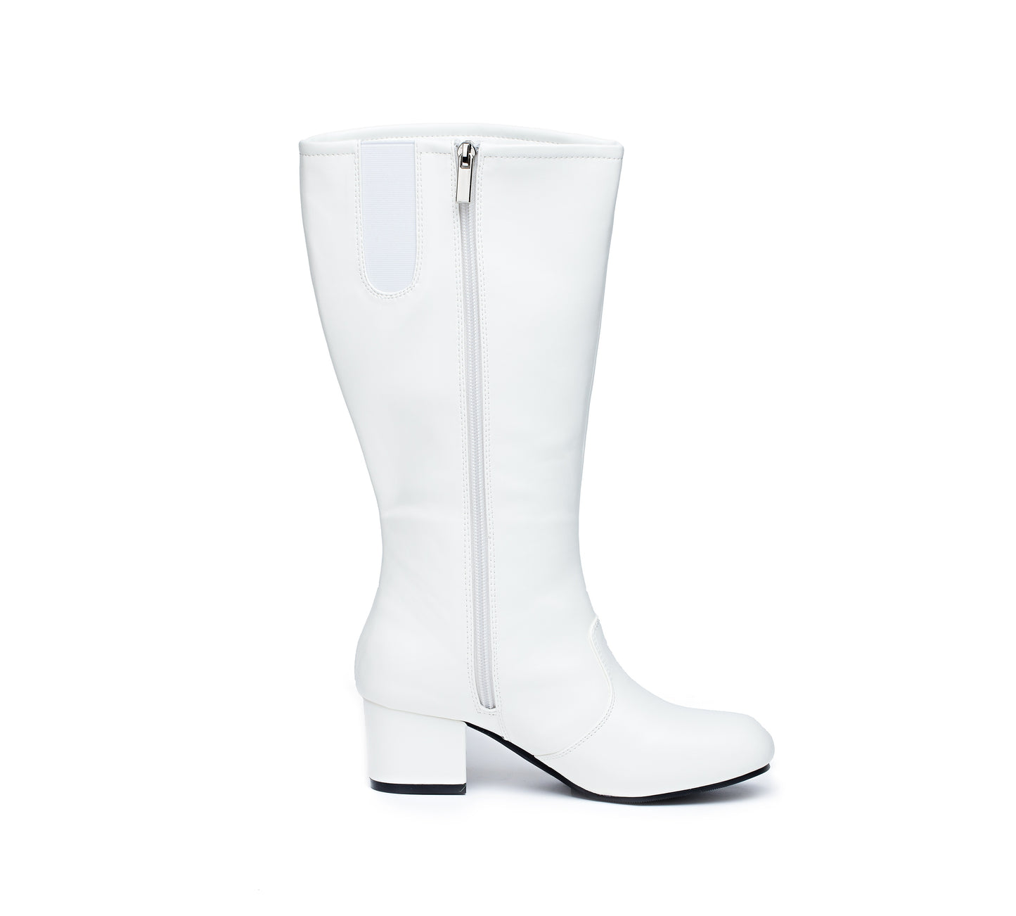 NEW Parade Band Shoes Danz N Motion Dolly 2' Heel Knee High Vinyl Pull-On Rubber Sole