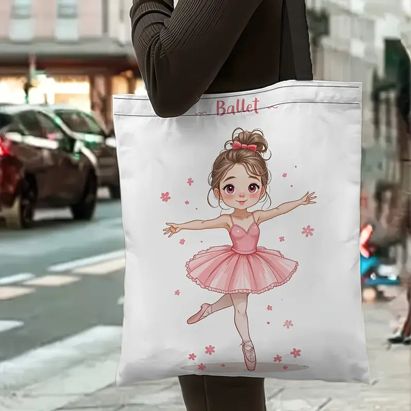 NEW Canvas Ballerina Tote So Cute and 15x13