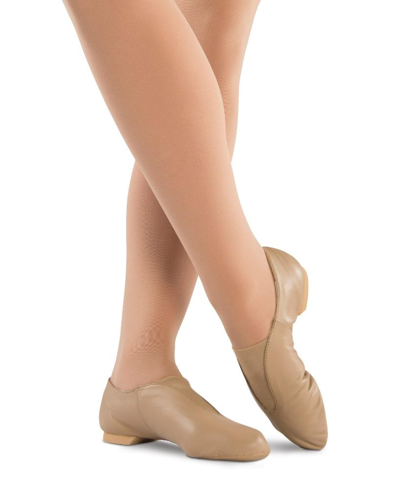NEW Jazz Shoes DanzNMotion Child Sizes Jazz Leather Top Elastic Split Sole