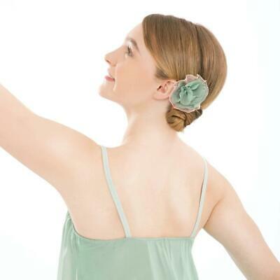 Pre-Owned Costume Large Child Green Revolution 431 Lyrical Contemporary Ballet Floral Flowy Biketard