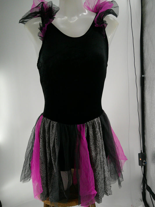 Pre-Owned Costume Curtain Call  E1008 Small Adult Pink Skirt Jazz Glitter