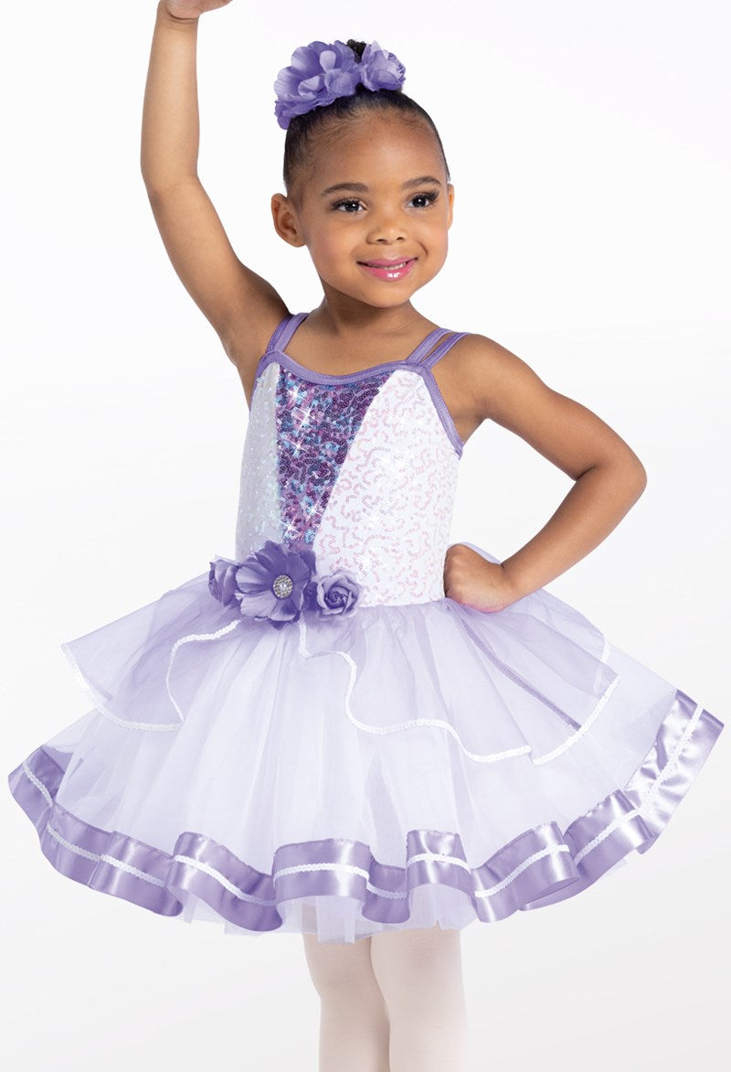Pre-Owned Costume Weissman  12859 Intermediate Child Purple  Ballet Sequin
