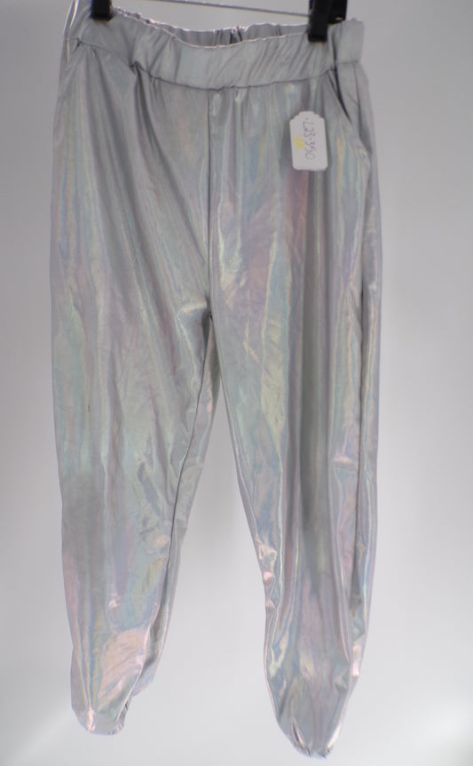 Pre-Owned Joggers Costume Zaxicht   Large Child Silver  Jazz Hip Hop