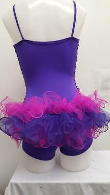 Pre-Owned Costume Curtain Call E1062 Medium Adult Pink Tutu Jazz Sequin