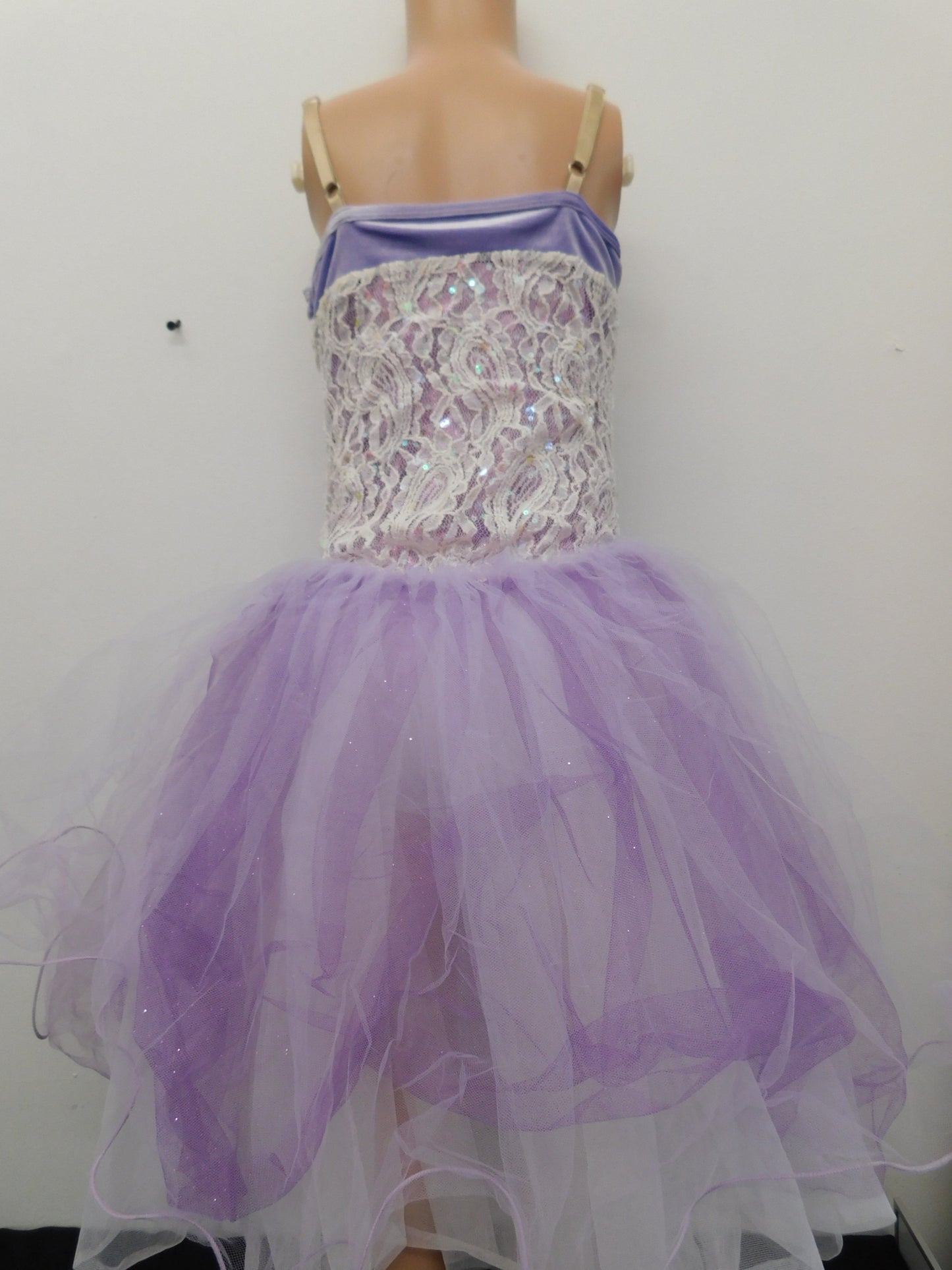 Pre-Owned Costume Curtain Call  E1660 Medium Child Lavender White  Ballet Classical