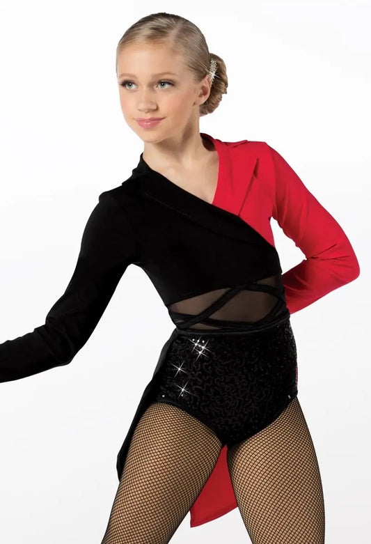 Pre-Owned Costume Weissman 14573 Small Adult Red Tuxedo Jazz Sequin Broadway