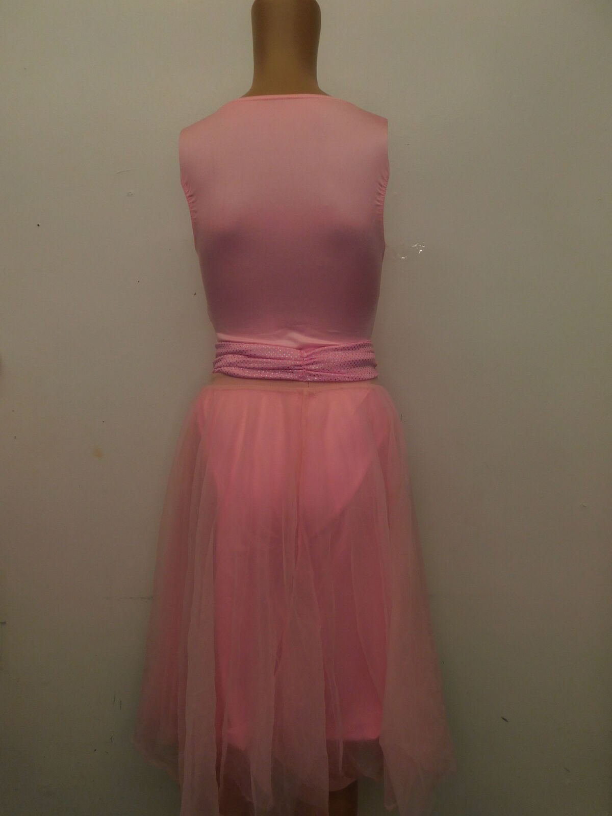 Pre-Owned Costume Costume Gallery   XL Child Pink 2in1 Lyrical Jazz Glitter