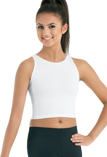 Pre-Owned Crop Top Balera  PT9424 Large Child White  Hip Hop Jazz
