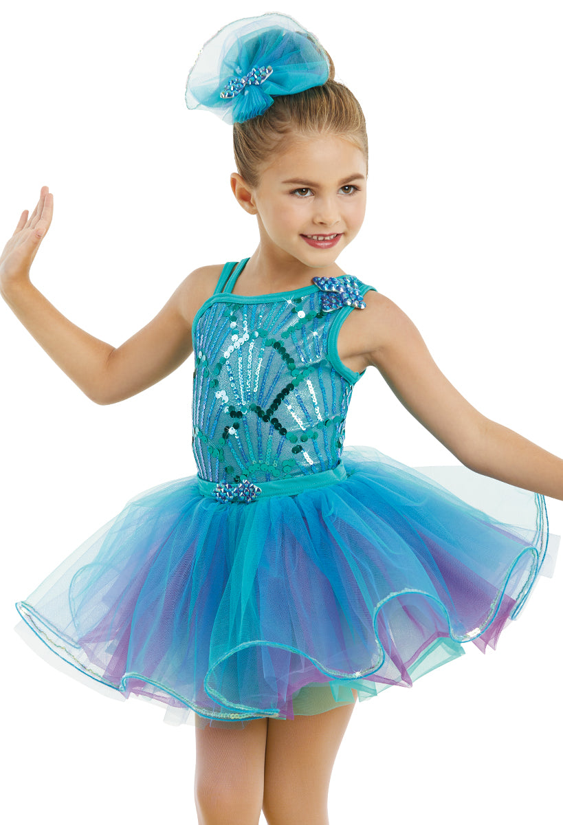 Pre-Owned Costume Weissman  10931 Small Child Teal  Jazz