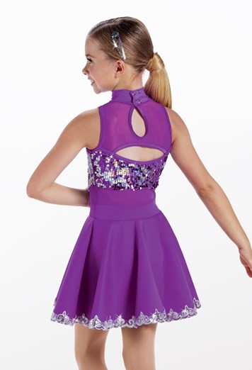Pre-Owned Costume Weissman 15453 Small Adult Turquoise Jazz Tap Sequin Sparkle
