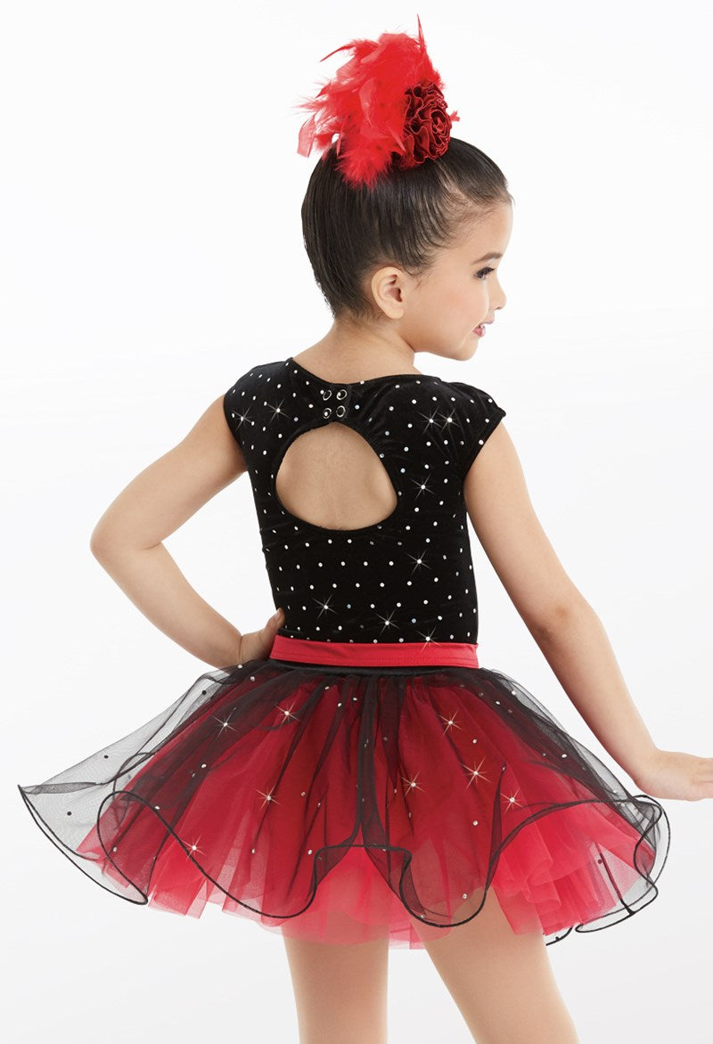 Pre-Owned Costume Weissman  11803 Small Child Red Dress Jazz Sequin