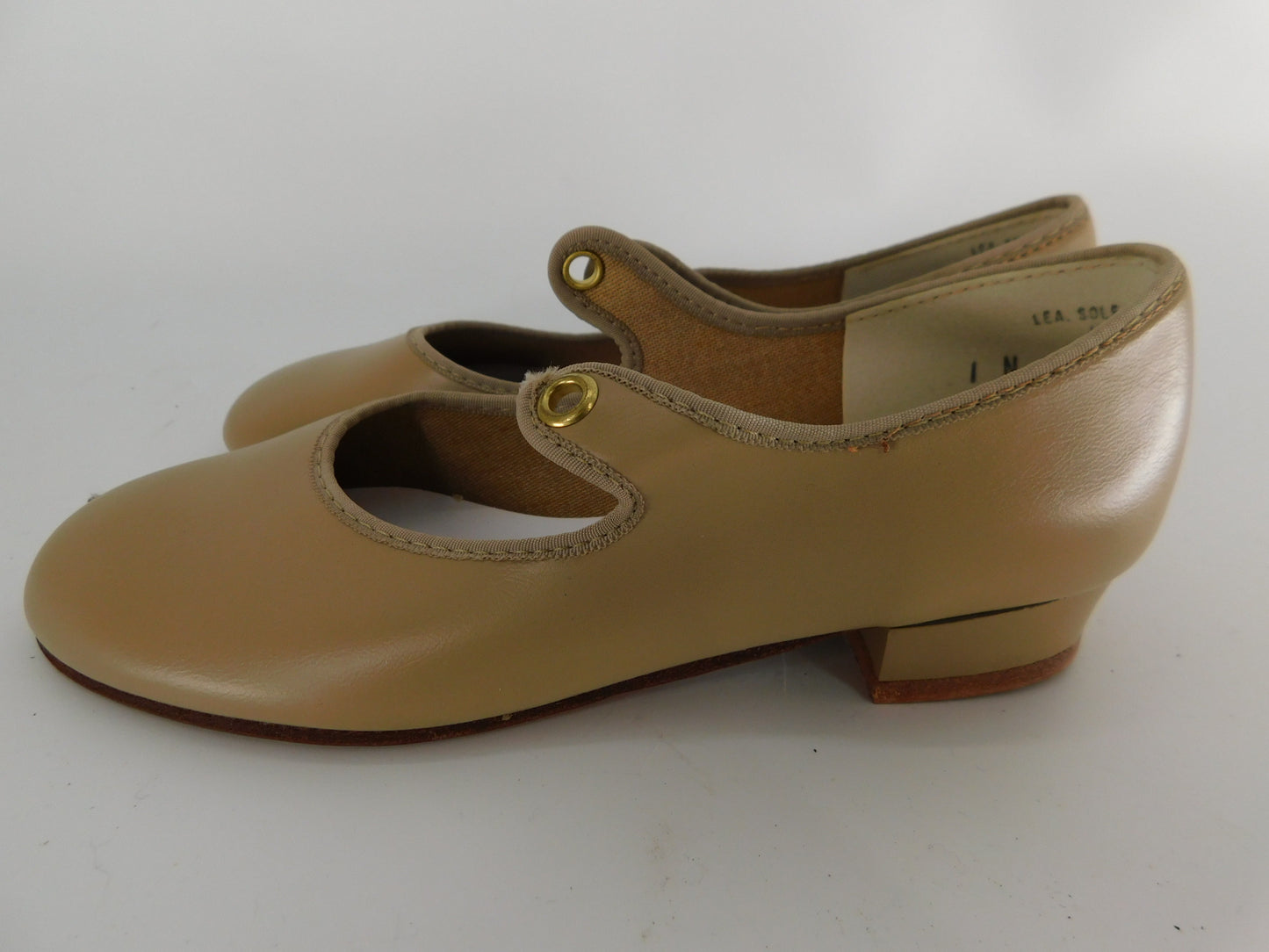 Pre-Owned Jazz Ballroom Shoes Barbette Big Kid 1N Tyette Leather  Closed Toe