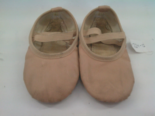 Pre-Owned Ballet Shoes Stelle Little Kid 13M No Tie Leather Cross Straps Split Sole