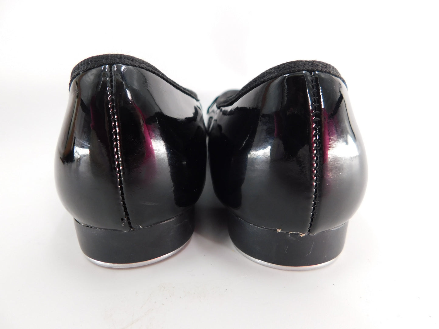 Pre-Owned Tap Shoes Dance Class Big Kid 2.5M Tyette Leather Elastic