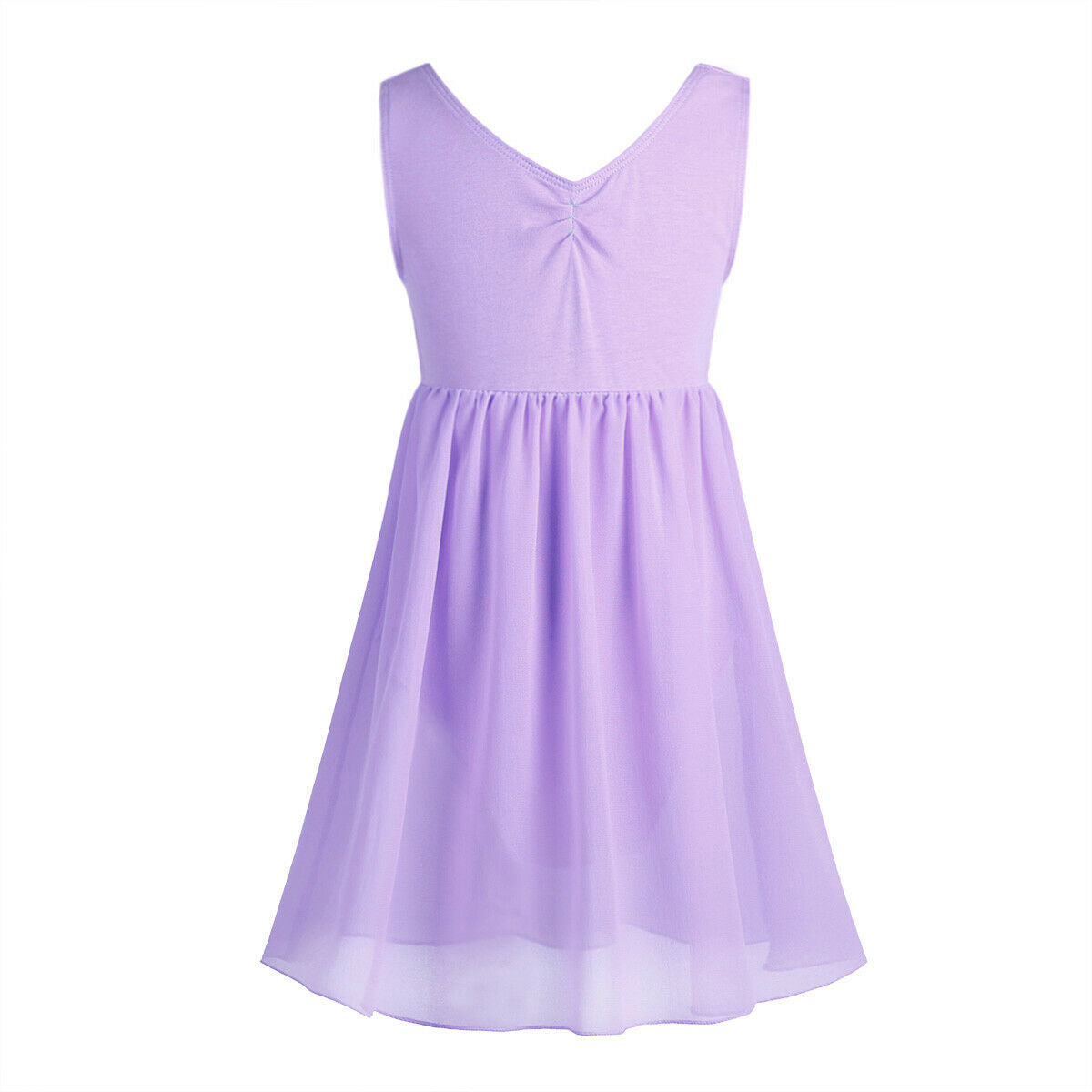 Pre-Owned Leotard Dress Mdnmd   Large Child Laveder  Ballet Tap