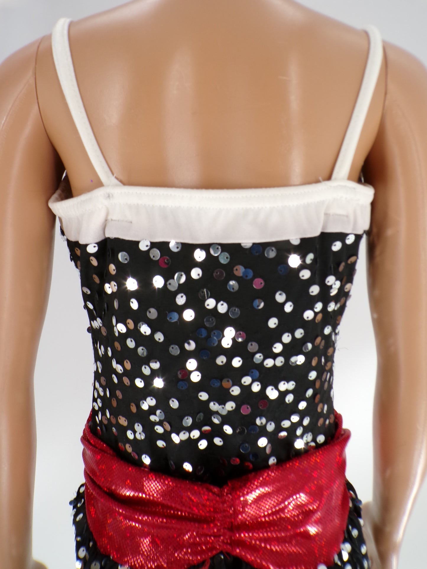 Pre-Owned Costume Costume Gallery  14340 Medium Child Red  Jazz Sequins