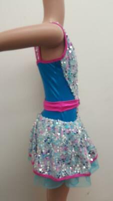 Pre-Owned Costume Curtain Call E1389 Medium Child Colorful Jazz Ballet