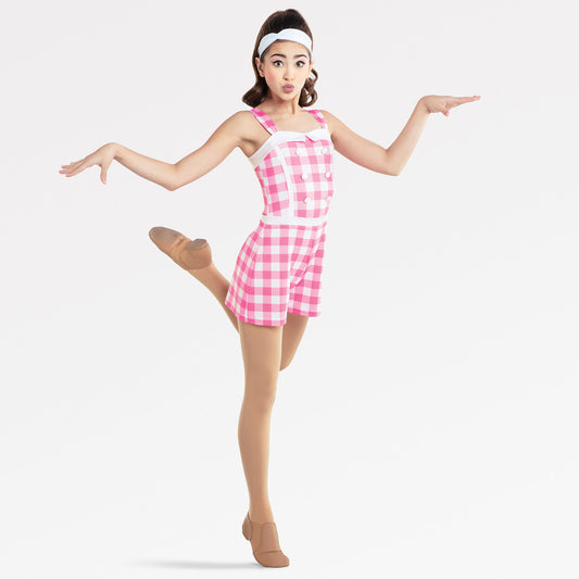 Pre-Owned Costume Revolution  RC22788 XXL Adult Pink Romper Jazz Tap Sequns