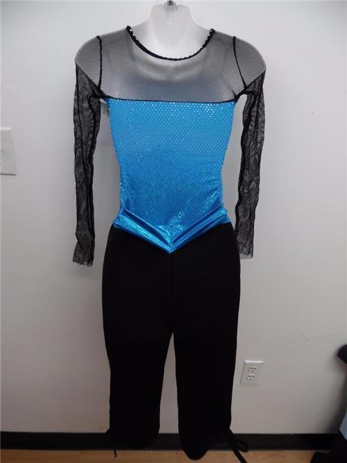 Pre-Owned Costume Weissman  4599 Medium Adult Turquoise  Jazz