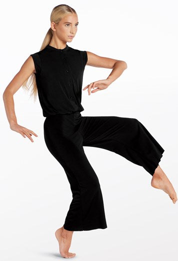Pre-Owned Costume Weissman  MJ11818 Medium Adult Black Jumpsuit Jazz