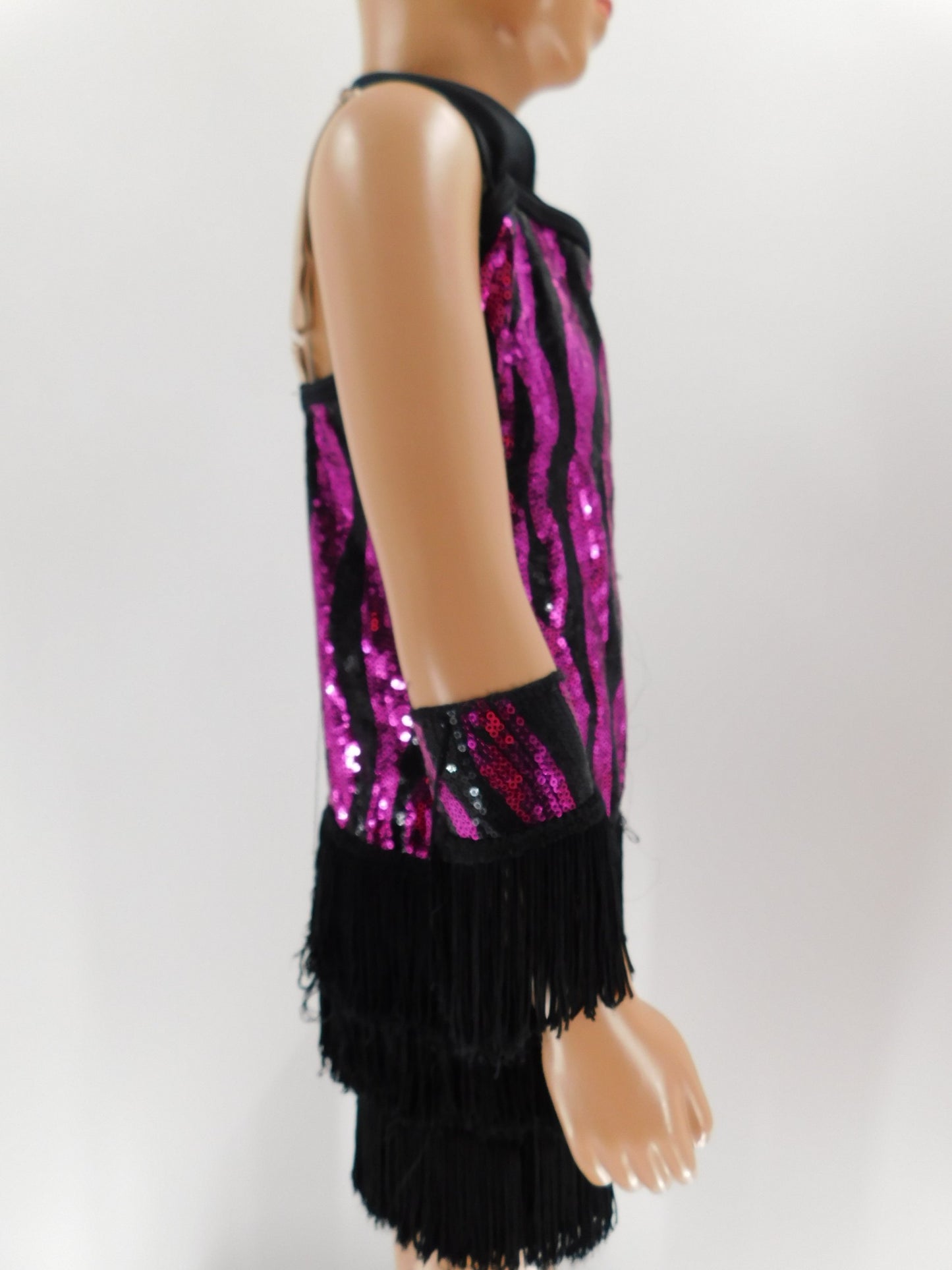 Pre-Owned Costume Weissman  5256 Sequin Medium Child Pink Purple  Jazz