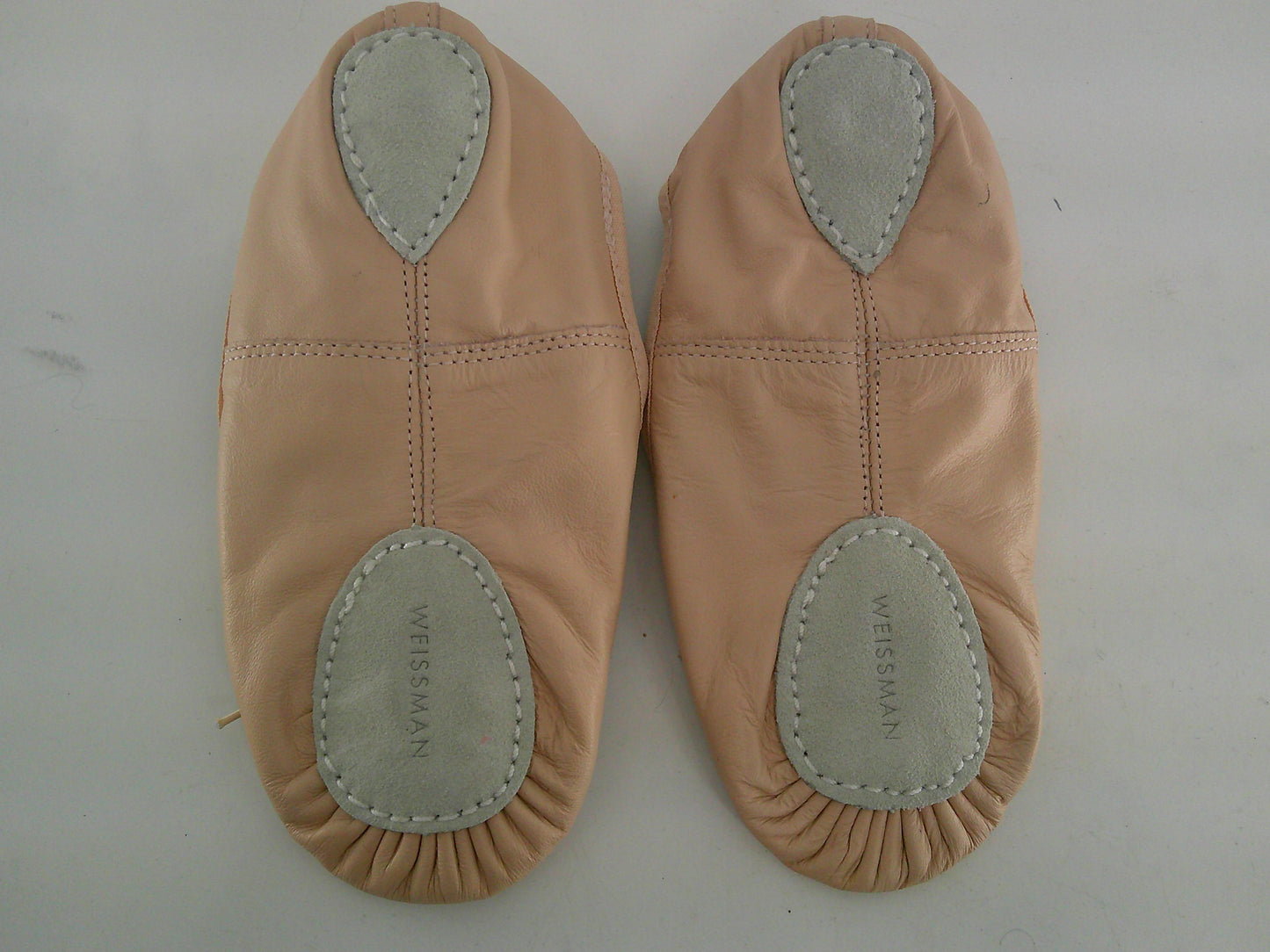 Pre-Owned Ballet Shoes Weissman Big Kid 2.5M Pull On Leather Single Strap Split Sole