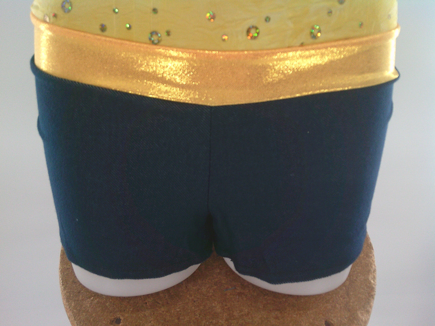 Pre-Owned Costume AWCT   XL Child Yellow Romper Jazz Tap Sequins