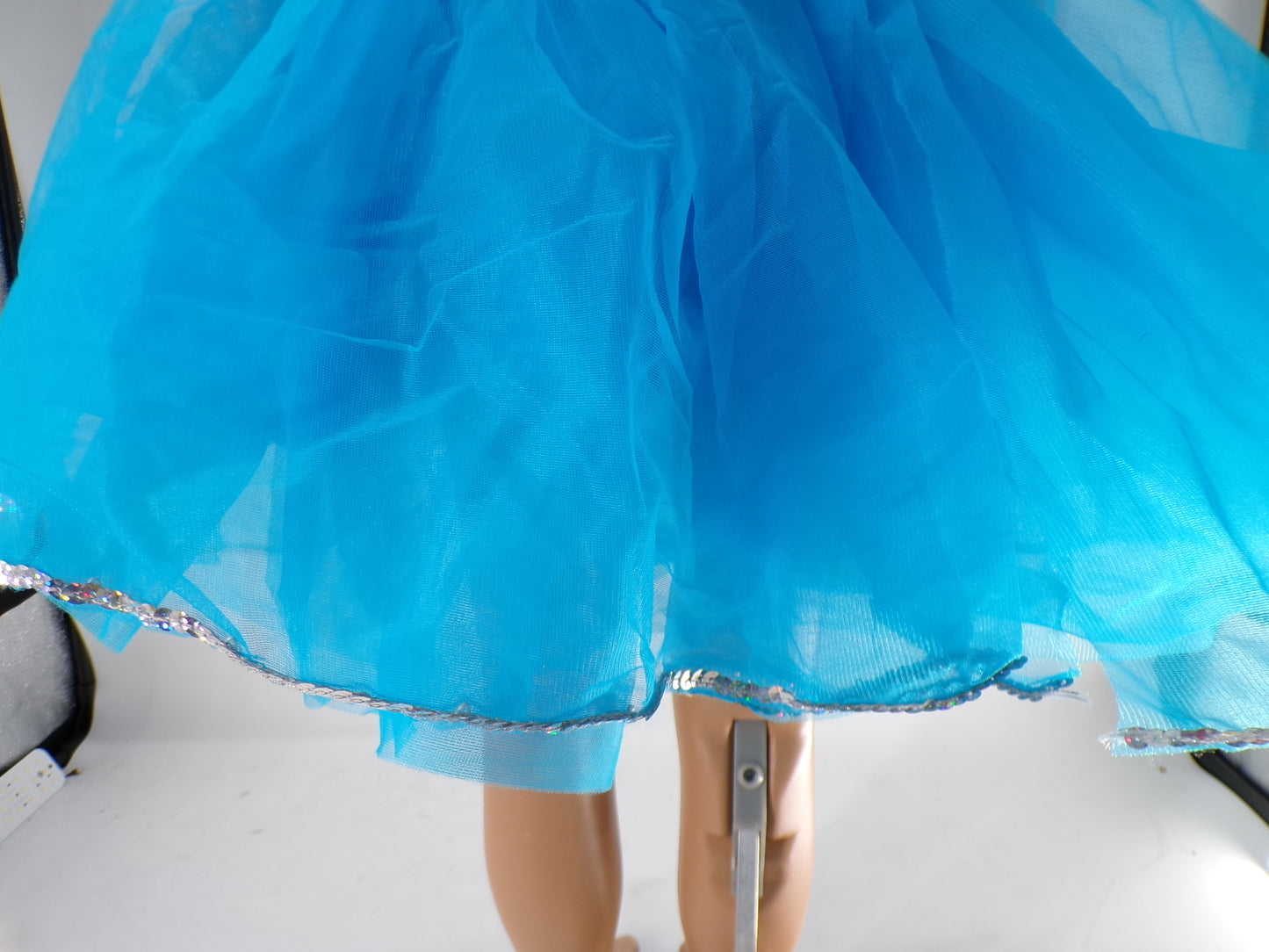 Pre-Owned Costume Weissman  4427 Medium Child Turquoise Tutu Jazz Sequin
